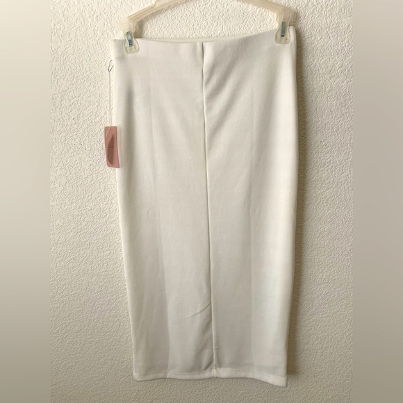 NWT white midi pencil skirt - Picture 2 of 4